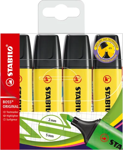 Vista 11 de STABILO Resaltador BOSS ORIGINAL - Pack de 4 - Verde