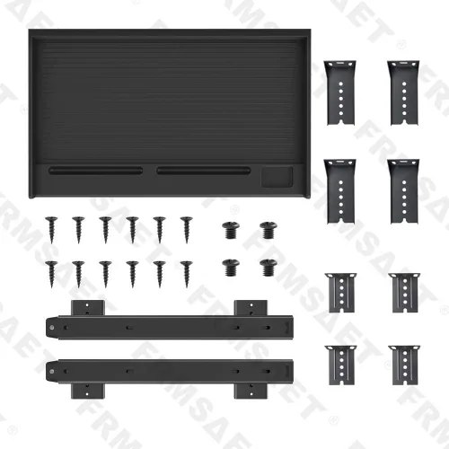 Vista 5 de FRMSAET Cajón de teclado para debajo del escritorio Bandeja multiusos Cajón Negro