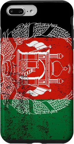 Vista 12 de iPhone 11 Pro Max Grunge bandera de Afganistán Vintage South Asia Pashto Dari estuche de regalo
