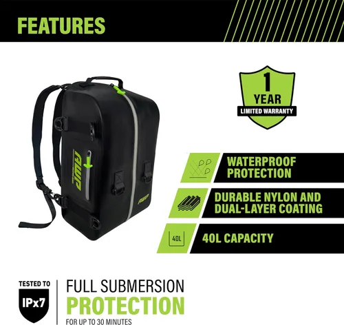 Vista 2 de AWP Mochila impermeable para herramientas, 45L, nailon TPU, protección IPX7