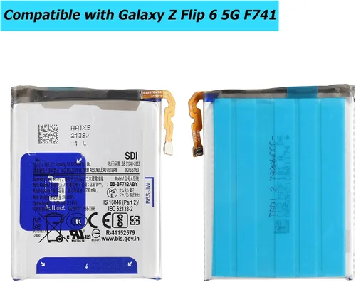 Vista 2 de EB-BF742ABE - Batería de repuesto compatible con Samsung Galaxy Z Flip 6 5G F741 con kit de herramientas técnicas