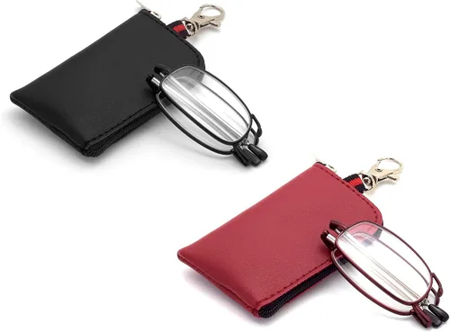 Vista 10 de Folding Reading Glasses, Key Chain Bag Readers Compact Easy Carry Readers Glasses