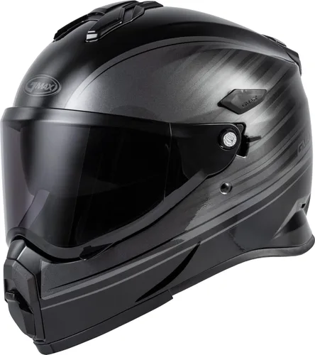 Vista 3 de Gmax AT-21 Adventure Raley Casco Rojo Blanco