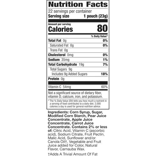 Vista 2 de Mott's Snacks con sabor a frutas, huerto de manzana, sin gluten, 22