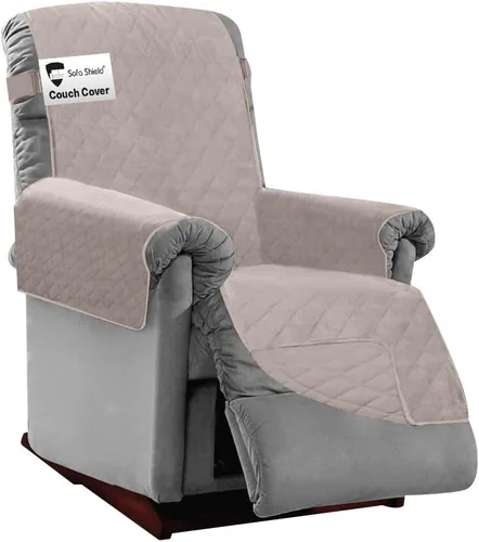 Vista 19 de Sofa Shield Funda de sofá con correa, reversible, resistente a las manchas y al desgarro, funda acolchada de microfibra, lavables, asiento de 62