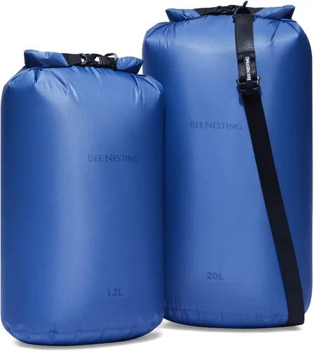 Vista 28 de Bee Nesting Juego de bolsas secas ultraligeras para mochileros, saco seco impermeable para camping, senderismo, motocicleta, saco de cosas ligeras