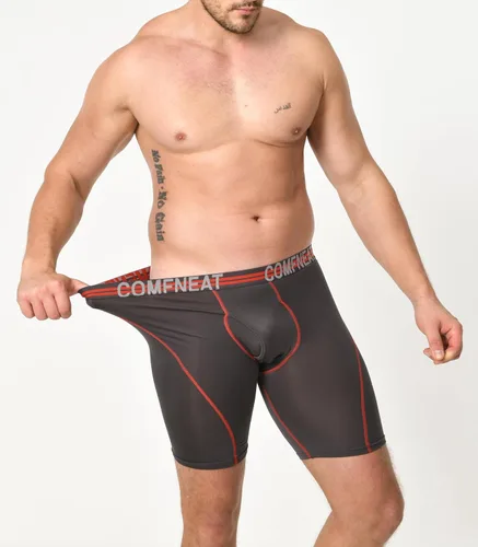Vista 3 de Comfneat Calzoncillos tipo bóxer para hombre de 9 pulgadas de largo, transpirables, paquete de 4