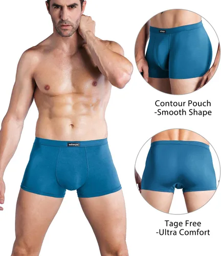 Vista 2 de Wirarpa - Boxers de microfibra Modal transpirable para hombre, de banda, empaque múltiple.