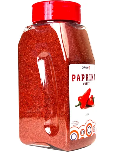 Vista 6 de Pimentón dulce molido en polvo, 10 onzas, sin OMG, kosher, halal y sin gluten, marca Dubble O