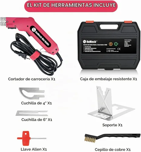Vista 7 de Foam Cutter Pro Cuchillo Eléctrico Caliente, Kit de Herramientas de Corte de Espuma de Poliestireno de 100W - con Estuche de Servicio Pesado