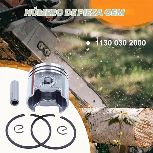 Vista 4 de Kit de clips de pistón de 1.457 in/anillos de dedo para STIHL 017 MS170 MS 170 motosierra # 1130 030 2000 piezas del motor