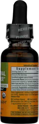 Vista 5 de Herb Pharm, calmante intestinal, 1 fl oz