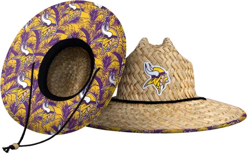 Vista 34 de FOCO - Sombrero de paja con logotipo de equipo universitario de NCAA y estampado floral para hombre