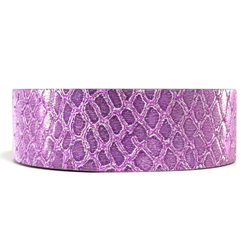 Vista 18 de Wrapables Cinta adhesiva Washi de patrones coloridos, raya diagonal negra y fucsia
