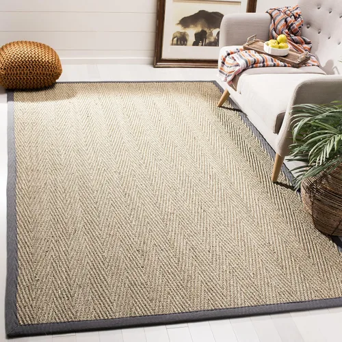 Vista 29 de Safavieh Colección de fibra natural NF115P - Alfombra (fibra natural), color gris, Fibras naturales