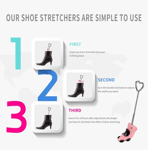 Vista 5 de Estirador de zapatos para hombres y mujeres, expansor de zapatos de 4 vías, resuelve los problemas de juanetes y otros problemas de pies causados
