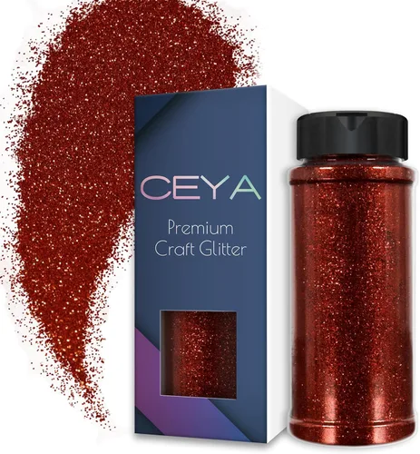 Vista 13 de Ceya Polvo de purpurina ultra fina de 3.8 onzas/110g, Admiral Blue Crafts Glitter de 1/128 pulgadas, 0.008 pulgadas, 0.2mm para slime, resina epoxi