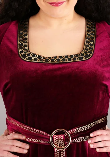 Vista 6 de Disfraz de Madre Gothel para Mujer Talla Grande de Enredados de Disney Multicolor