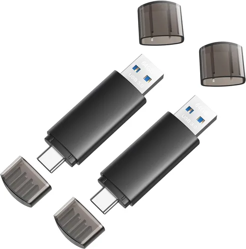 Vista 13 de JOIOT Unidad flash USB C de 32 GB, unidad flash USB 3.0 dual tipo C + USB A portátil tipo C, unidad flash USB tipo C 2 en 1 para teléfono