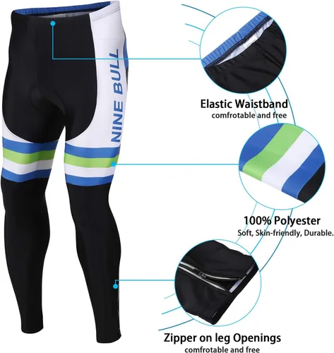 Vista 6 de Conjunto de camiseta de ciclismo para hombre, camiseta reflectante de secado rápido y pantalones cortos de ciclismo acolchados 3D, M