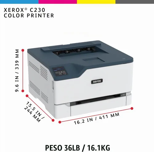 Vista 2 de Xerox C230dni Impresora Inalámbrica - Impresora láser a color A4 de 22 ppm con impresión automática a doble cara, para uso doméstico, de oficina