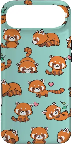 Vista 27 de Cute Funny Kawaii Womens Girls Kids Red Panda Lover Pattern Case for iPhone 17