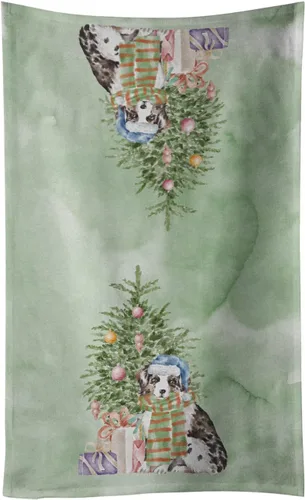 Vista 30 de Caroline's Treasures Toalla de cocina Christmas English Bulldog #2, 15 X 28, multicolor