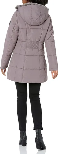 Vista 2 de Nautica Women's Heavyweight Puffer Jacket with Faux Fur Lined Hood