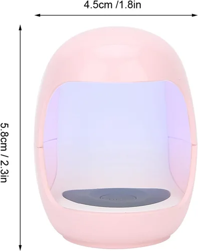 Vista 3 de Mini secador de uñas LED USB, lámpara secadora de esmalte de uñas de gel, temporizador múltiple de secado rápido, máquina portátil de curado de uñas