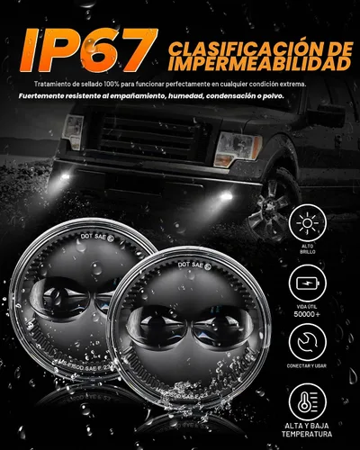 Vista 6 de Z-OFFROAD Conjunto de luces antiniebla LED compatibles con Ford F150 2006 2006-2014 F150 -Negro 3