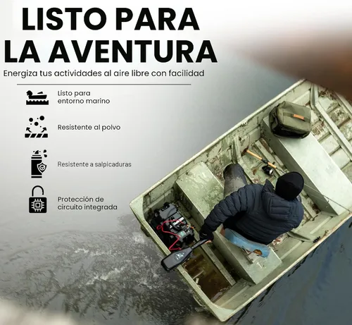 Vista 6 de Motor para pesca Newport Vessels caja de potencia inteligente de baterías centro negro