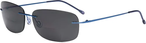 Vista 5 de Eyekepper Lentes de sol bifocales sin montura para mujeres y hombres, lectores bifocales ligeros para leer bajo el sol