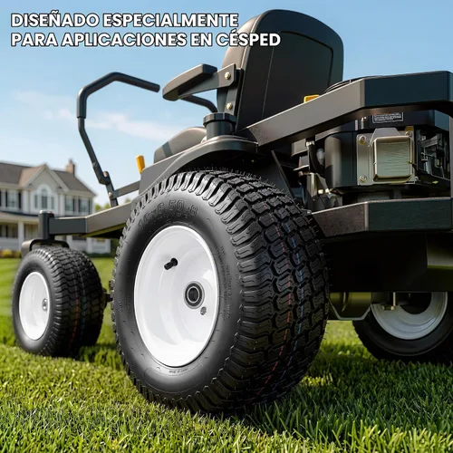 Vista 5 de YITAMOTOR 16X6.50-8 Rueda de cortacésped y conjuntos de neumáticos, 4 capas Negro