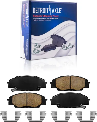 Vista 130 de Detroit Axle - Kit de freno delantero para Dodge Ram 1500 Durango Dakota Chrysler Aspen Dakota Driver Side Disco Freno Pinza de freno de cerámica
