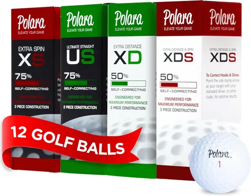 Vista 16 de Polara Self-Correcting Golf Balls – High-Performance Golf Balls with Soft Feel, Anti-Slice & Hook Correction, Exceeds USGA Limits, Dimple Design for