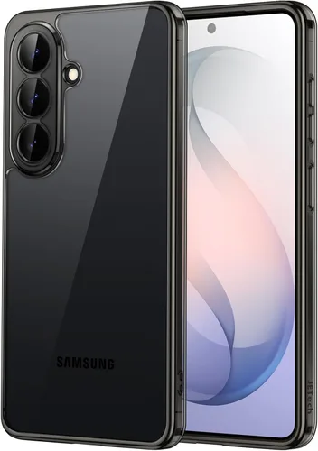 Vista 21 de JETech Funda para Samsung Galaxy S24 5G, Protector de Parachoques Antiamarilleamiento y Antiarañazos, Carcasa Rígida de PC (Negro)