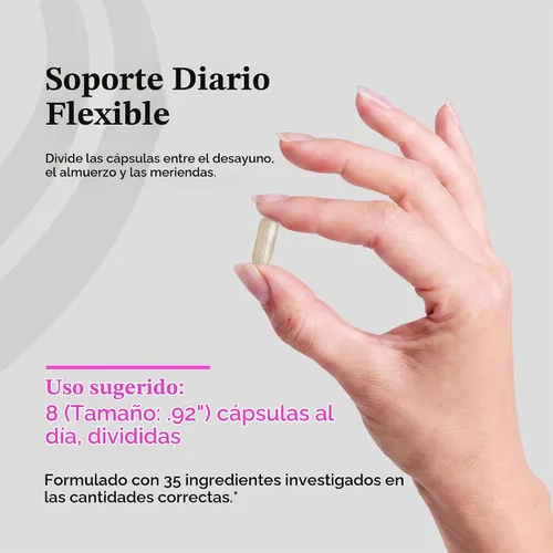 Vista 6 de Cápsulas Optimal Prenatal, sin hierro, fórmula médica, para mejorar la salud, 240 cápsulas vegetarianas
