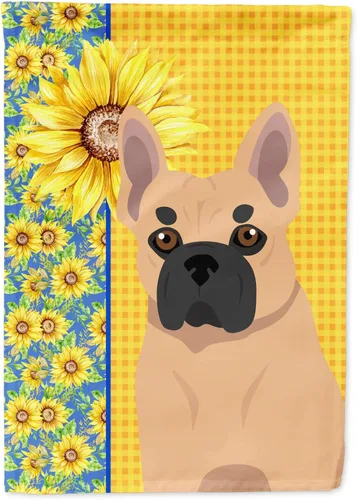 Vista 28 de Caroline's Treasures WDK5313GF Bandera de jardín con diseño de girasoles de verano, color negro y tostado, Airedale Terrier para buzón, bandera