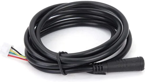 Vista 7 de Cable de alimentación de datos de scooter, 4.2 ft 4.17 pies 42 V caucho negro datos cable de alimentación Accesorios para Xiaomi Mijia M365 Scooter
