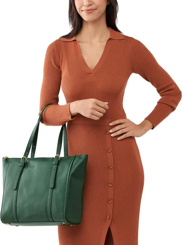 Vista 5 de Fossil Carlie - Bolso de mano de cuero para mujer