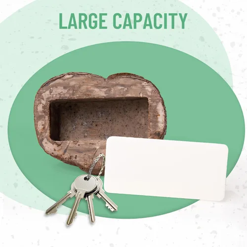 Vista 4 de Fake Rock – Aspecto de piedra – Caja de seguridad oculta para exteriores, caja de almacenamiento secreta para llaves, ocultador de llaves de piedra