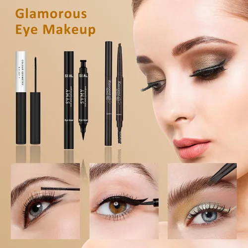 Vista 12 de Kit de maquillaje todo en uno para mujeres, niñas, adolescentes, juego de maquillaje de 16 colores, paleta de sombra de ojos, base, delineador