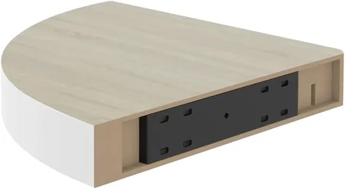Vista 7 de Estantes esquineros de pared, estante de esquina de montaje en pared, estante de almacenamiento flotante para cocina, baño, sala de estar, estantes