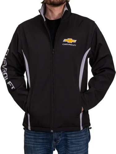 Vista 5 de GM Bonded - Chaqueta de poliéster para todas las estaciones, Chevrolet, Corvette, Camaro, Silverado, unisex para hombres y mujeres
