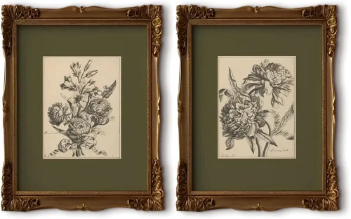 Vista 13 de Tanmart Arte de pared botánico vintage, lienzo floral antiguo, arte de pared, impresiones de flores neutrales, póster vintage de granja, pintura