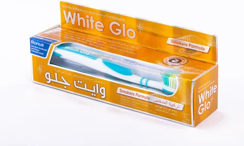 Vista 2 de White Glo Pasta dental blanqueadora Smokers Formula (3.4 fl oz)