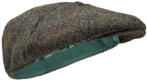 Vista 9 de Borges & Scott Dingwall - Gorra plana de 8 piezas, 100% lana tejida a mano, Harris Tweed, resistente al agua Herringbone
