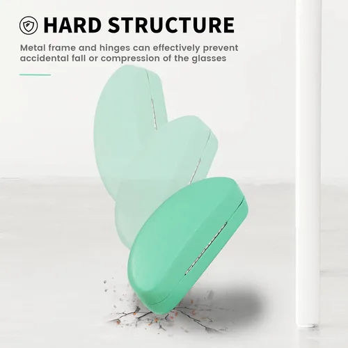 Vista 6 de molshine Funda rígida para gafas de sol, funda clásica grande para lentes de sol, lentes con paño de limpieza, bolsa
