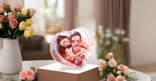 Vista 6 de Marco de Fotos de Purpurina Líquida de Mejores Amigos de Acrílico Flotante Personalizado con Efecto de Globo de Nieve Lindo Marco Familiar de Pareja