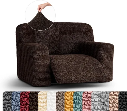 Vista 44 de PAULATO BY GA.I.CO. Funda para sillón reclinable, funda de ajuste suave, protector elástico de muebles reclinables de 1 pieza, tela hipoalergénica